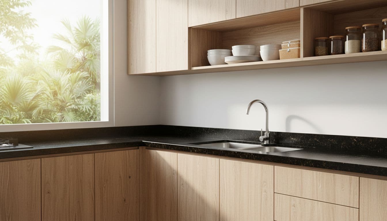 Kitchen set HPL di Bali menarik karena praktis.. Namun, hasil terbaik datang dari ukuran yang pas, warna serasi, dan pengerjaan rapi.