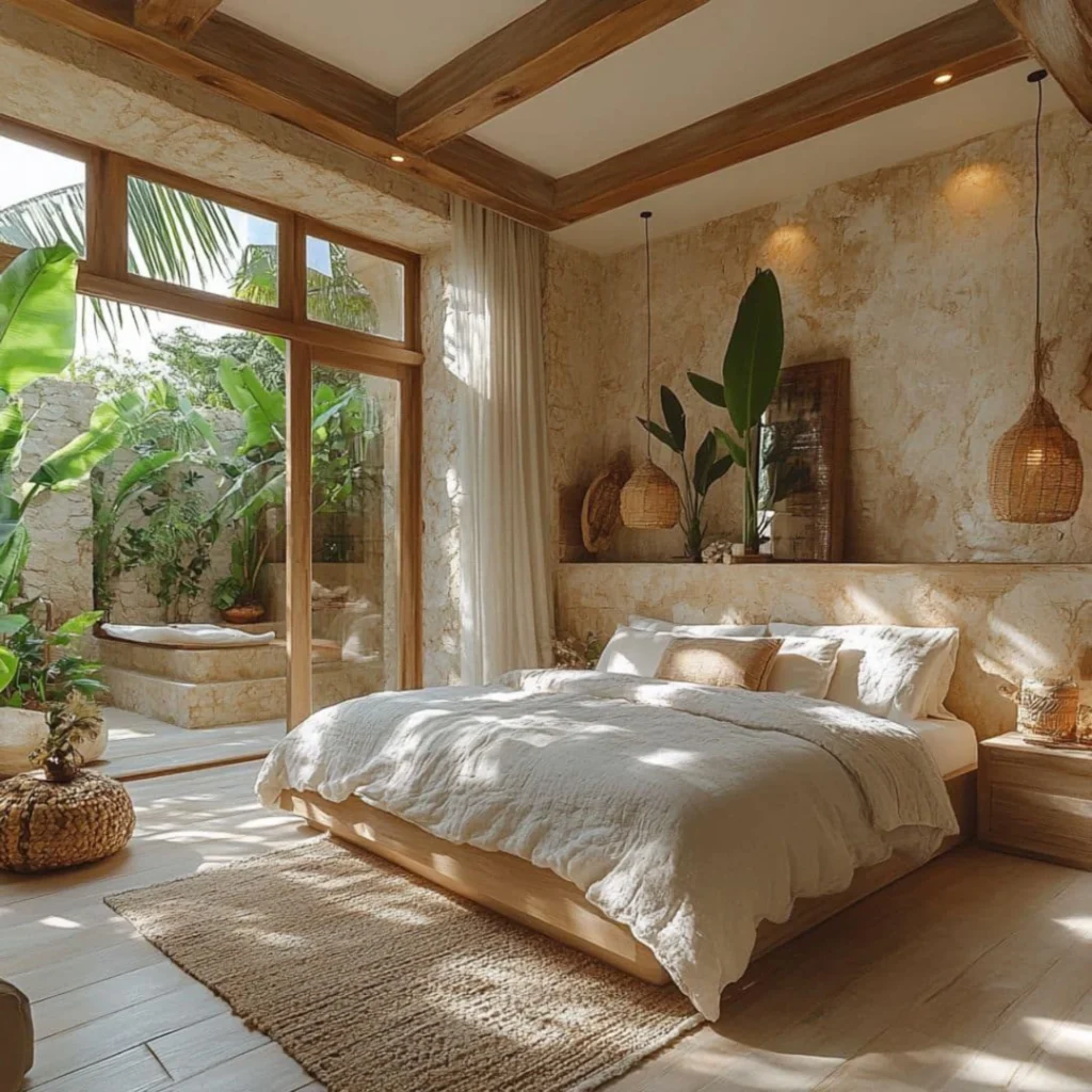 Wallpaper Kamar Bali Tropis