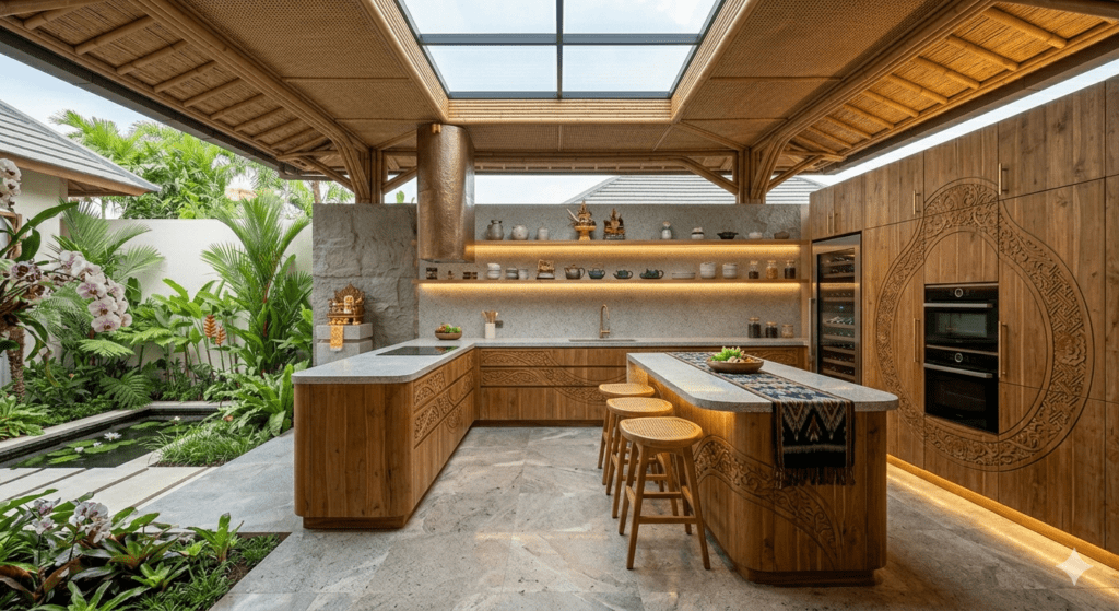 Cara Menciptakan Dapur Ala Villa Mewah dengan Kitchen Set Custom di Bali
