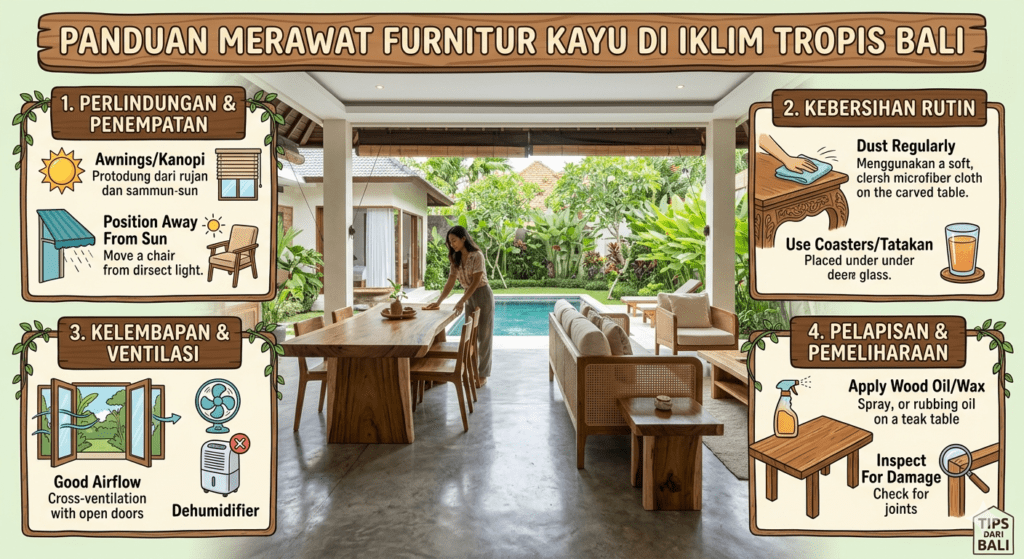Cara Merawat Furnitur Kayu di Iklim Tropis Bali