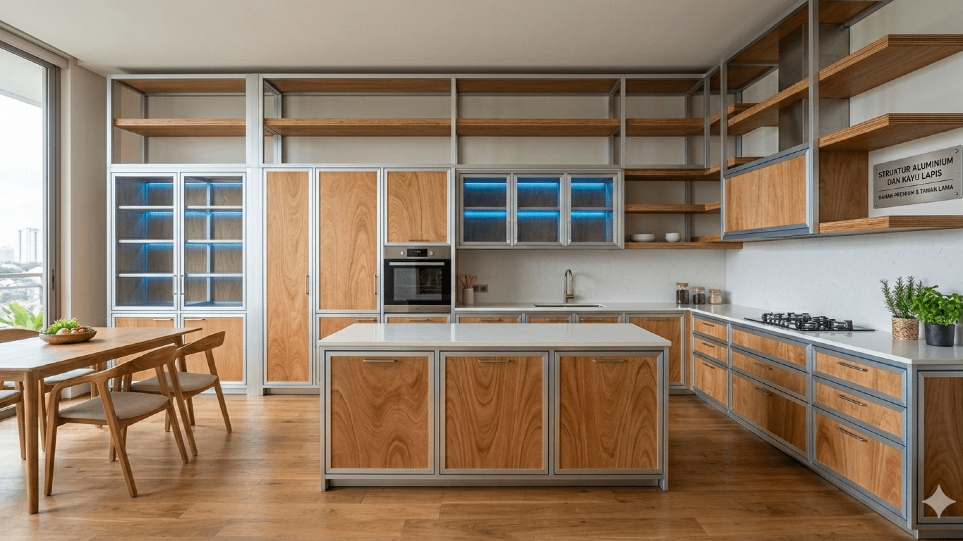 Perbandingan Kitchen Set Aluminium dan Plywood untuk Iklim Bali Mana yang Paling Cocok
