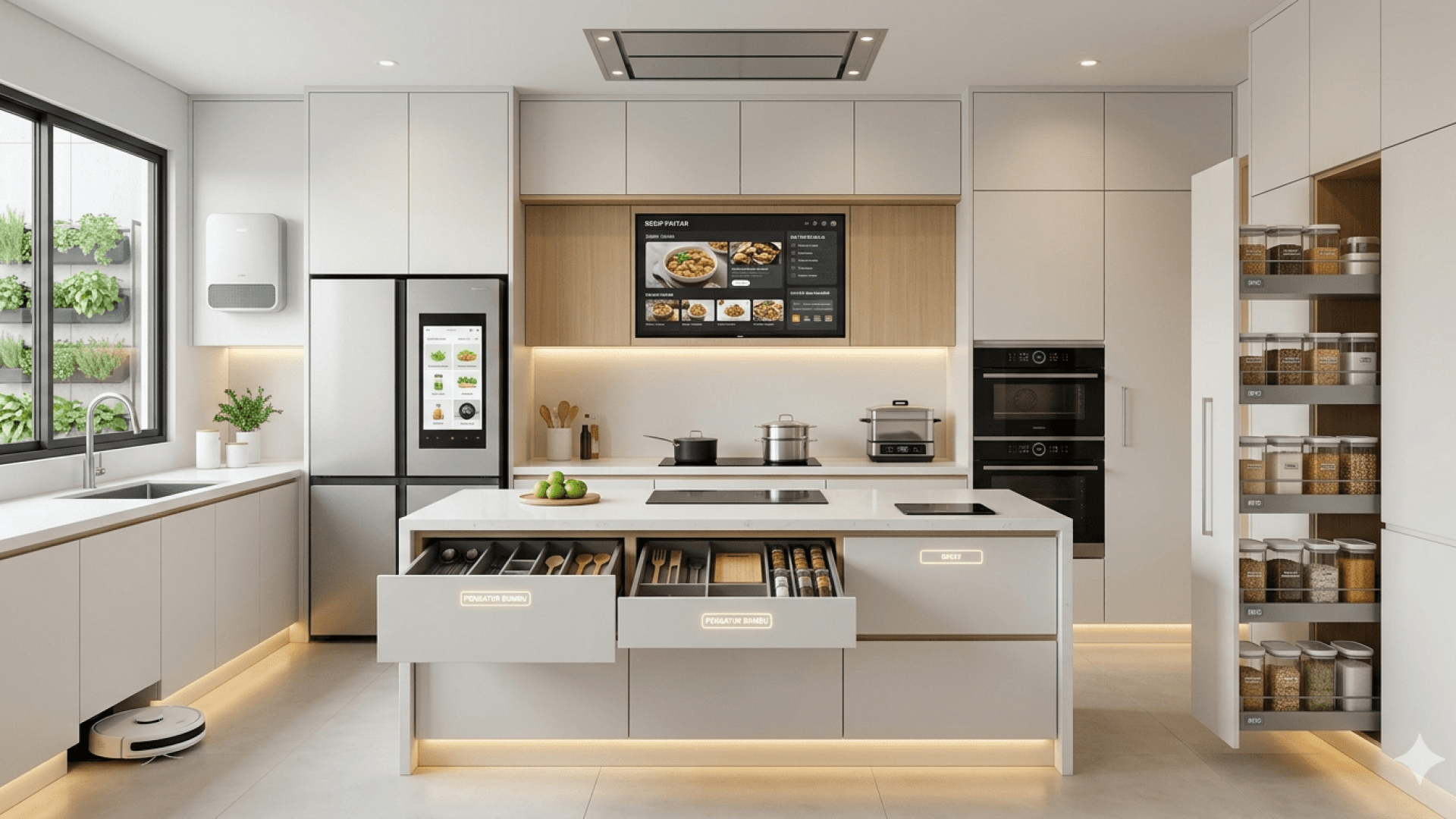 Smart Kitchen Desain Dapur Bersih yang Terorganisir