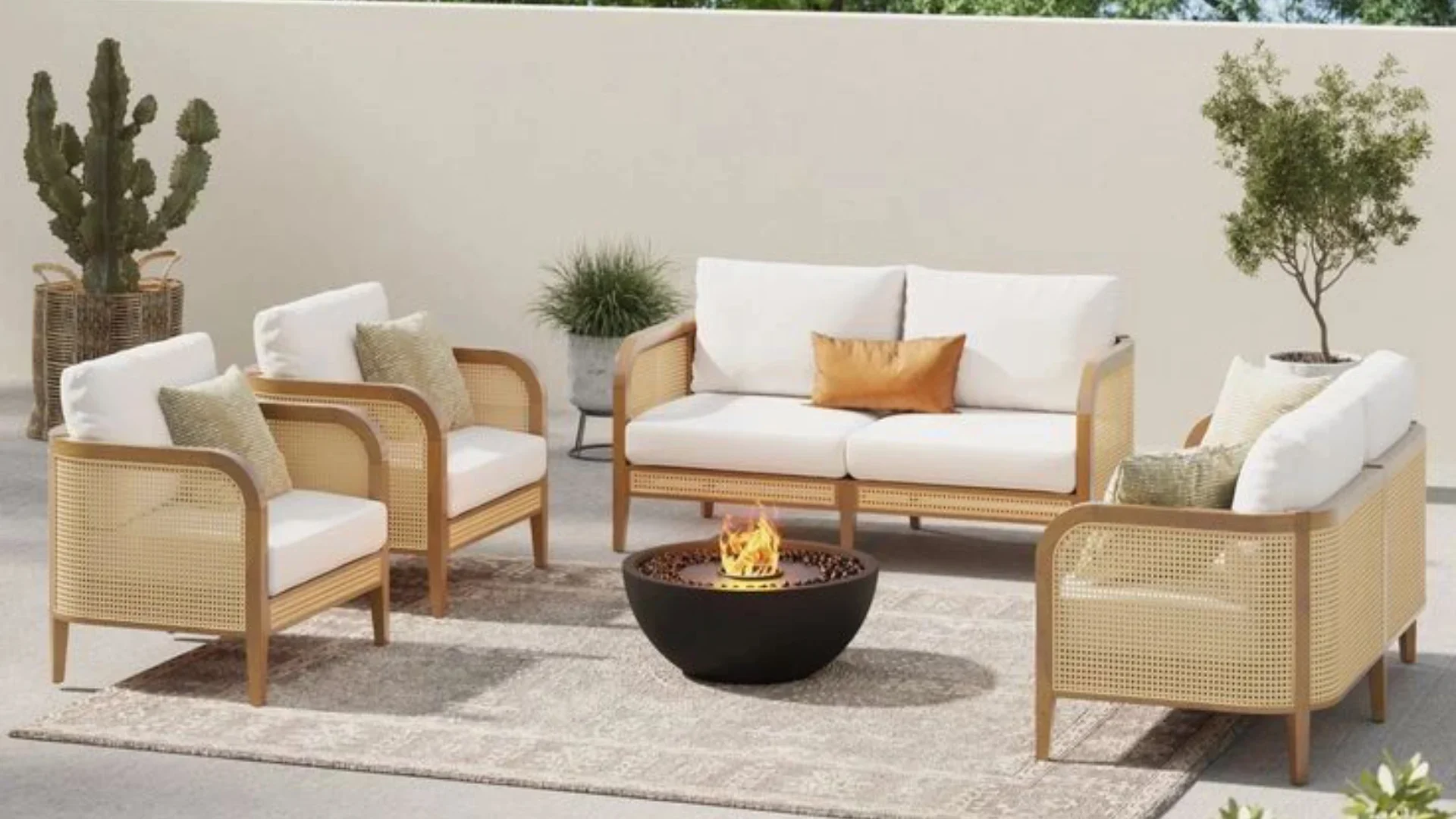 Sofa Rotan Sofa Rotan Canggu untuk Villa